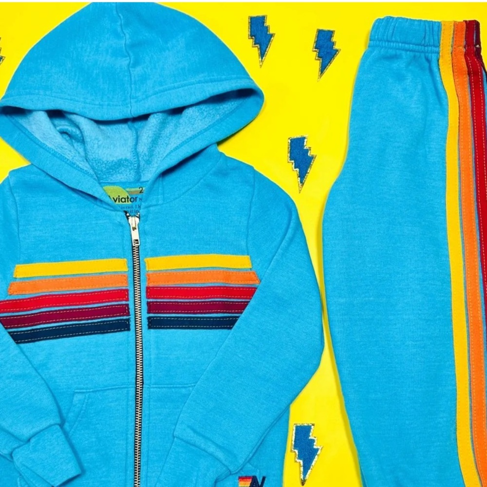 Aviator Nation 5-stripe SET- sweatpants & hoodie